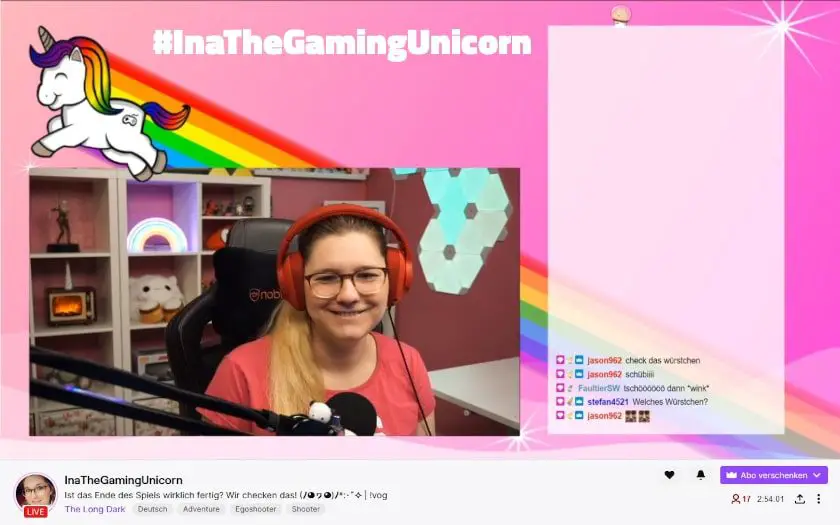 InaTheGamingUnicorn Twitch Streamerin Vorstellung