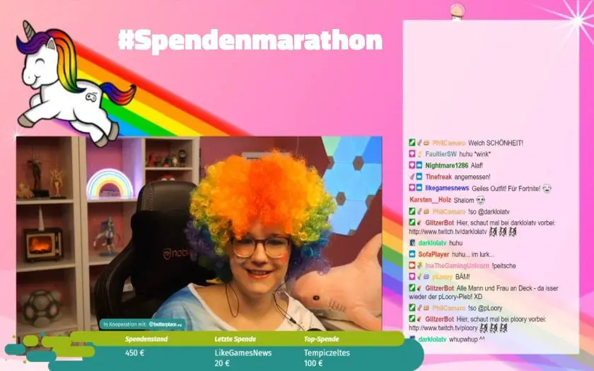 spendenmarathon twitch inathegamingunicorn