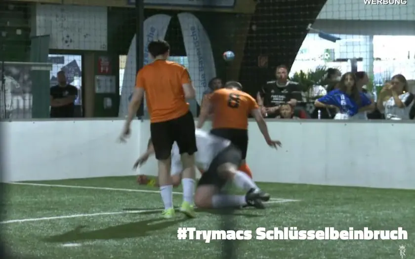 Trymacs Fussball Schlüsselbein gebrochen