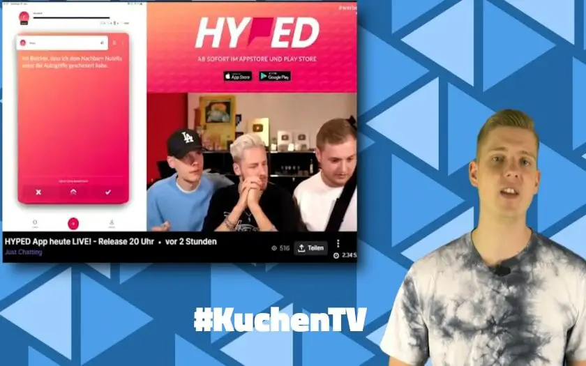 hypedapp reaktion kuchentv