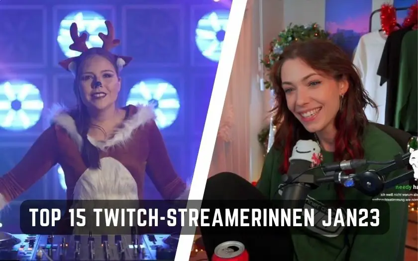 Twitch-Streamerinnen Top 15 im Januar 2023