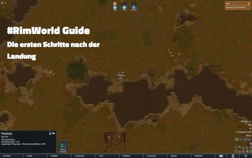 RimWorld Guide die ersten Schritte nach der Landung