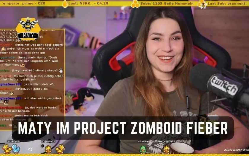 Maty im Project Zomboid Fieber