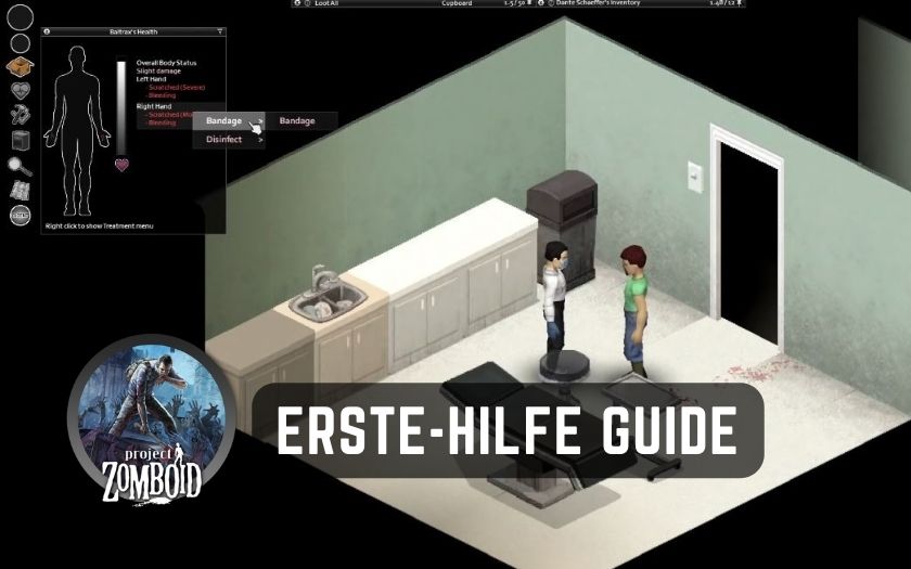 Project Zomboid ErsteHilfe Guide So heilst du deinen Spielcharakter