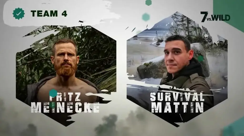 7 vs Wild Teilnehmer Fritz Meinecke und Survival Mattin