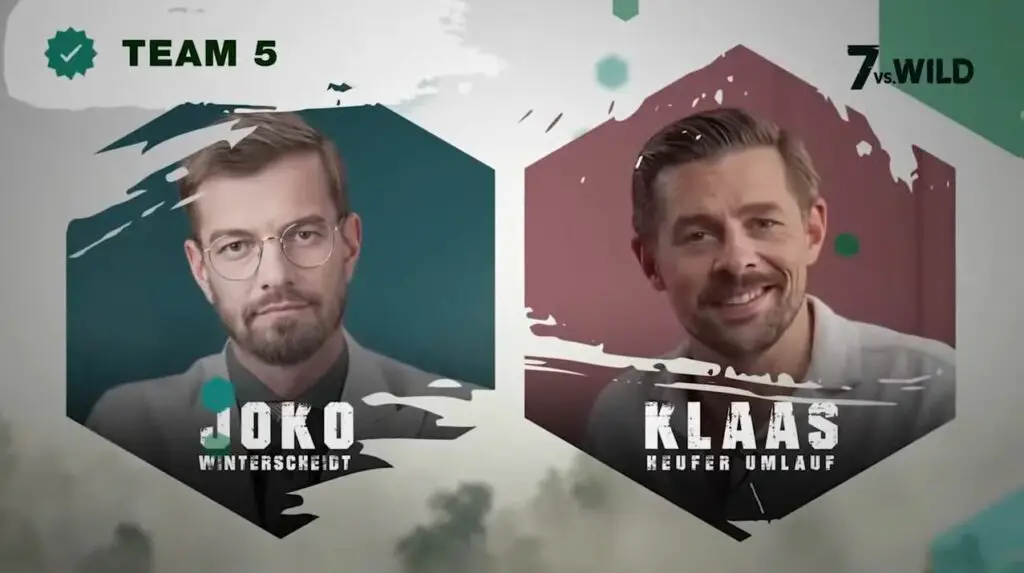 7 vs Wild Teilnehmer Joko Winterscheidt und Klaas Keufer Umlauf