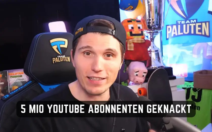 Paluten 5 Millionen Youtube Abonnenten geknackt