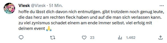 Fibii Tweet Vlesk Antwort