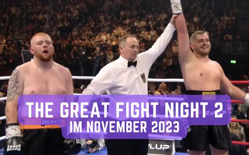 The Great Fight Night 2 Boxkampf zwischen Content Creatoren im November 2023