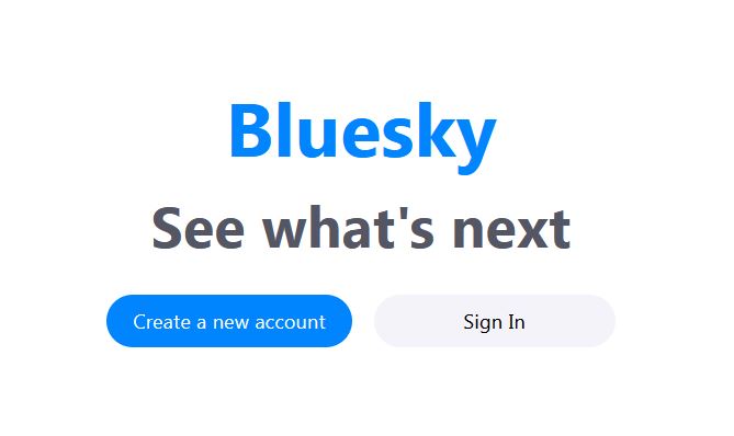 Bluesky Registrierung