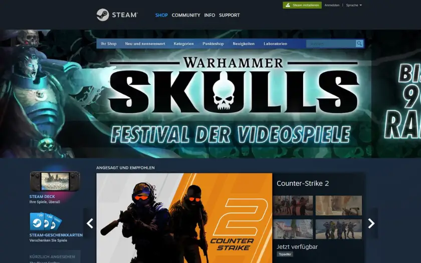 Steam Geschichte