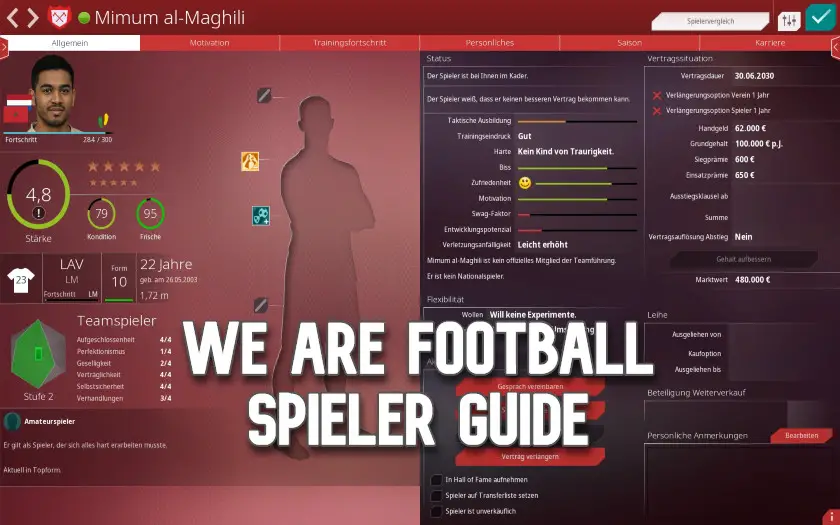 We Are Football Spieler Guide und Tipps